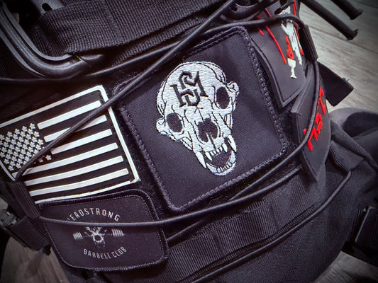 Bear Skull HSM Embroidered Tactical Patch