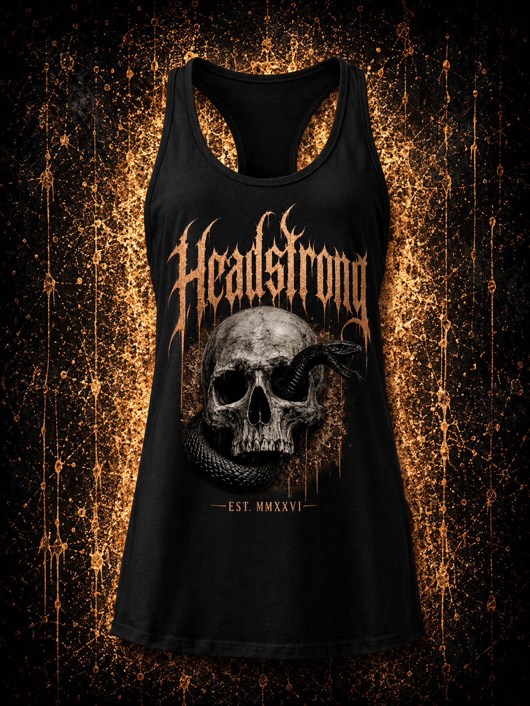 Snake Women’s fitted racerback tank top