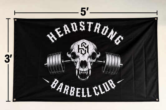 Headstrong Barbell Club Flag