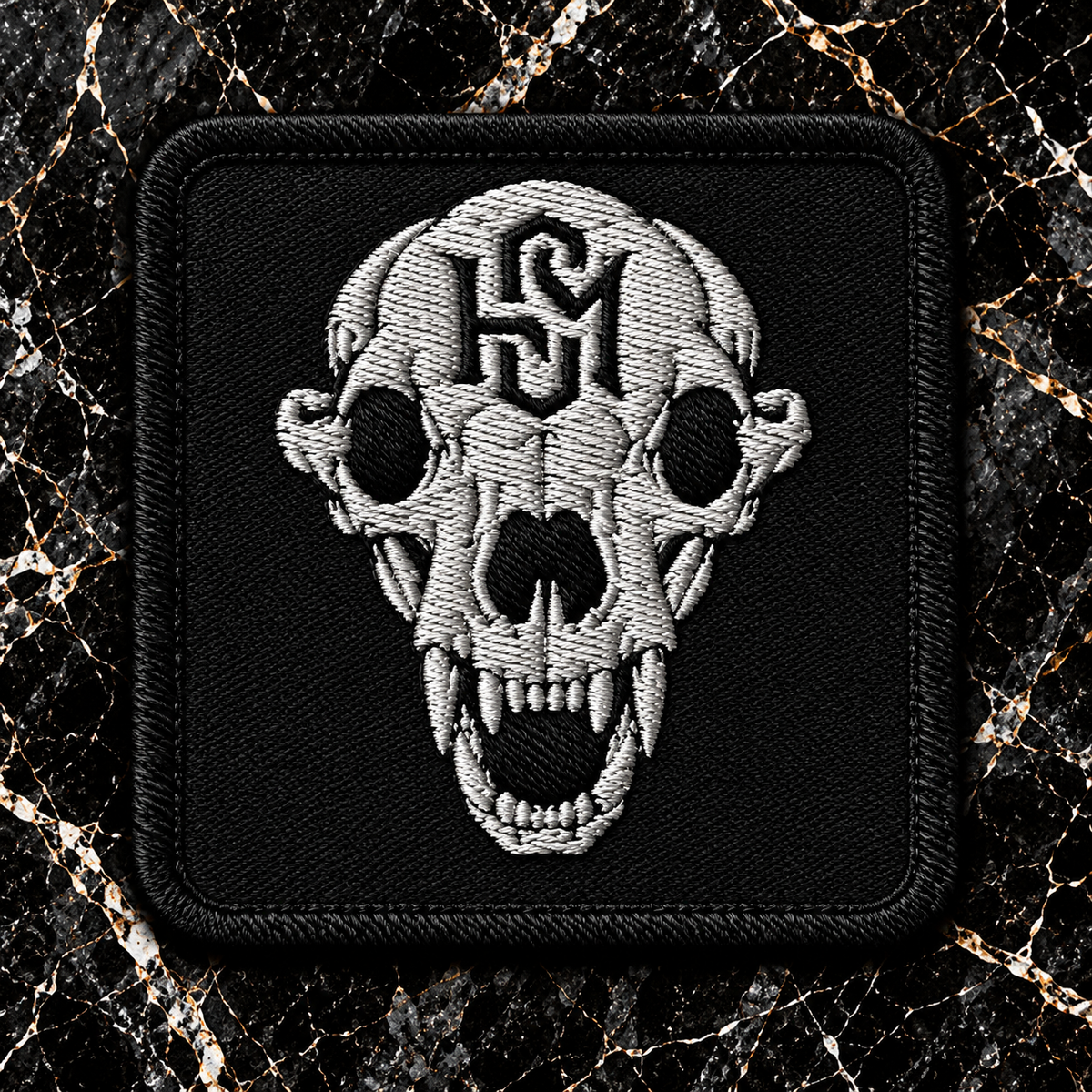 Bear Skull HSM Embroidered Tactical Patch